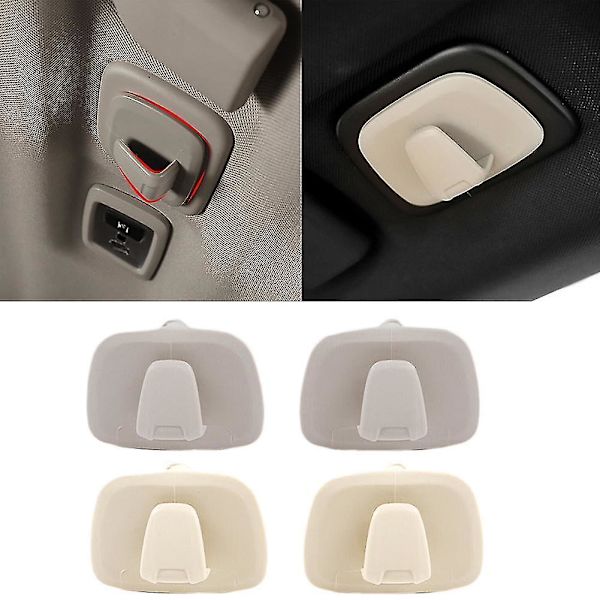 2 st/set Bilhängare Krokar Baksäte Kompatibel Med Volvo Xc40 Xc60 18-20 Xc90 16-20 S90 V90 Takkrok Tillbehör（grå）