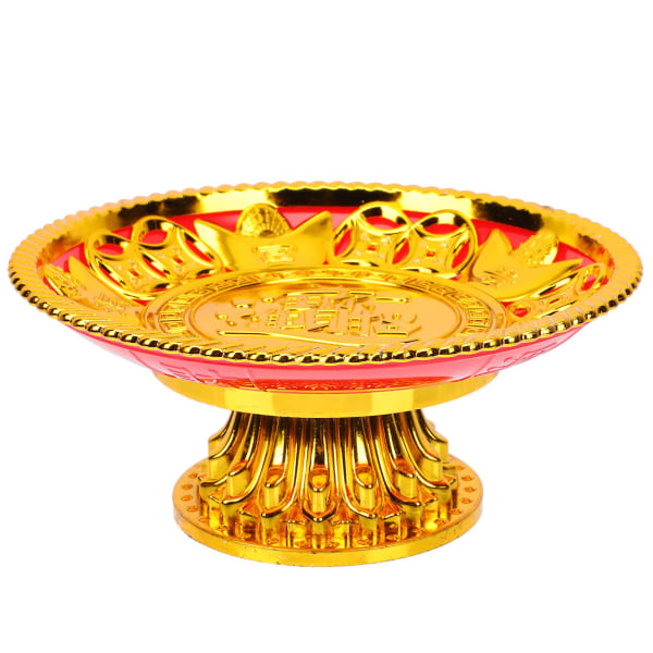 Begravelsesutstyrsbrett, offerplate, rituelle redskaper, buddhistiske redskaper (20X20cm, gull)