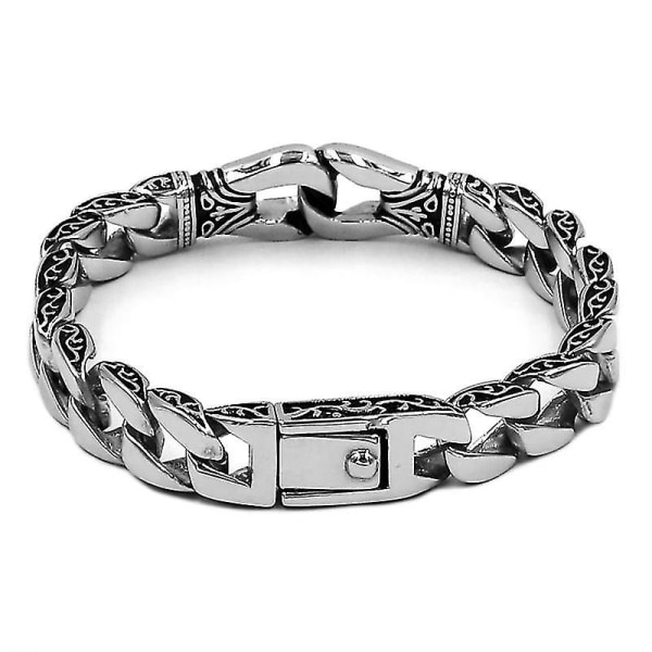 Fashion Norse Viking Armbånd i Rustfrit Stål Lænkekæde Biker Armbånd
