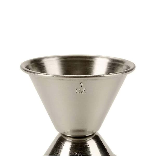 (6-pack) Dubbel 1/2 & 1 Oz Bar Jigger, Rostfria Cocktail Jiggers