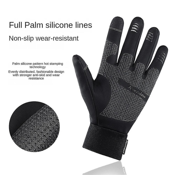 Comfyhands - Termiske hansker, Comfyhands vinter touchscreen hansker for menn og kvinner (XL, grå)