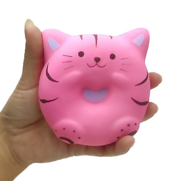 Kawaii tecknad rosa panda munk squishy långsamt stigande kläm leksaker för barn baby vuxna dekompressionsleksaker 10*9.5*3.5 cm