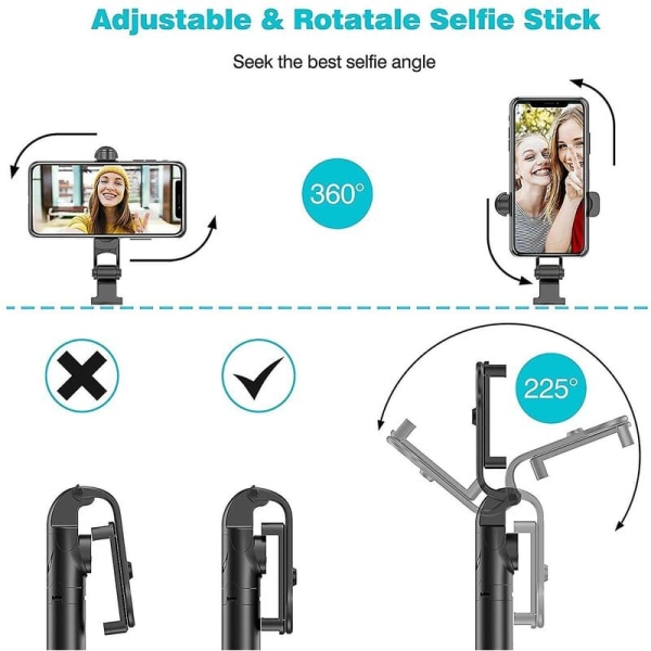 Bluetooth Selfie Stick Tripod, 45 tum Ph Tripod, Iph Stativ Tripod