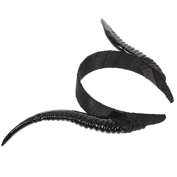 Simuloitu sarvipanta Halloween hiukset cosplay goottilainen sarvipäähine (31X13CM, musta)