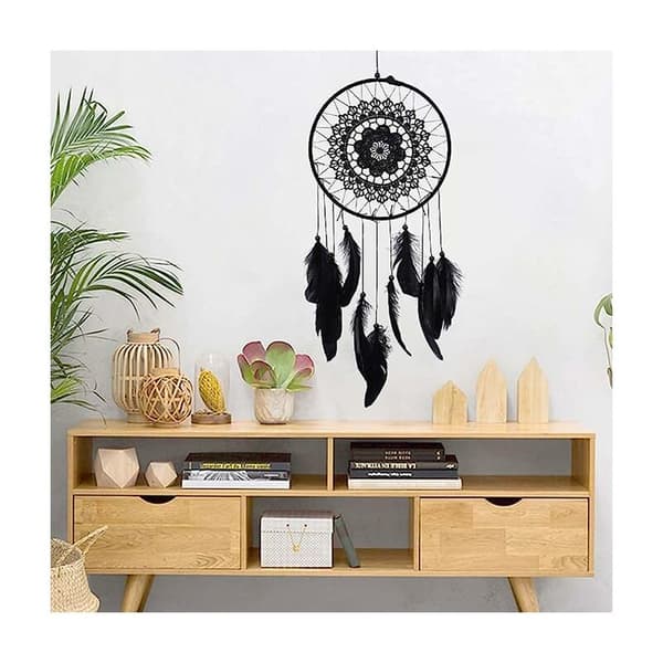 Macrame drömfångare, drömfångare handgjord av Boho, drömfångare väggkonst för bröllop, hem, sovrum, väggdekor