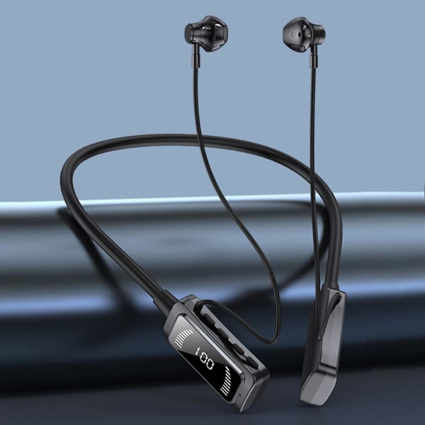 Bluetooth headset plug-in-kort är tillämpligt på många mobiltelefoner på marknaden 5.3 trådlöst sportheadset FAN0653（Svart）