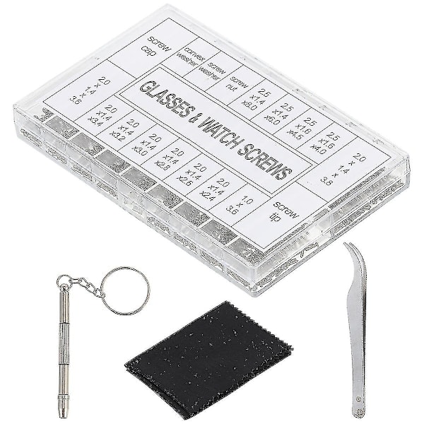 1000 st/set Glasögon Reparationsverktyg För Glasögon Solglasögon Klockglasögon Reparation