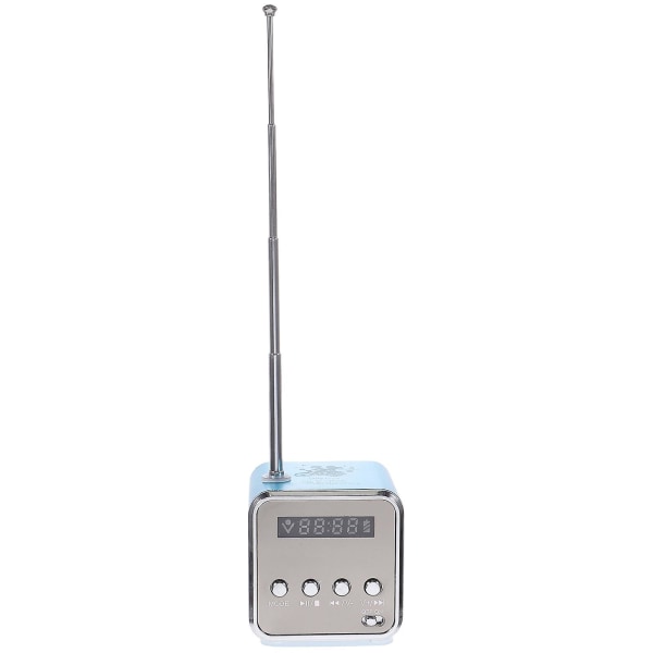 1 sarja kannettavia retro-radiokaiuttimia kannettavia kaiuttimia langattomia kaiuttimia kotiin ulkotiloihin (5.2X5X4.8CM, sininen)