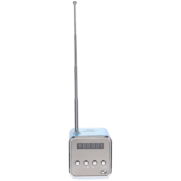 1 sæt bærbare retro radiohøjttalere bærbare højttalere trådløse højttalere til udendørs udendørs (5,2X5X4,8CM, blå)