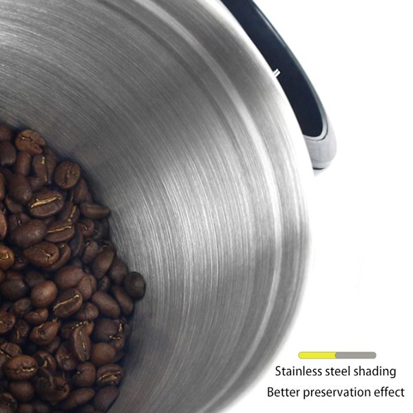 Kaffe mjöl socker rostfritt stål behållare burk vakuum Co2 ventil lufttät kaffeförvaring St