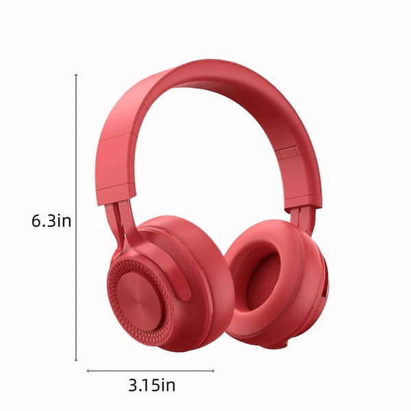 Tung bas brusreducerande headset hopfällbart infällbart sport trådlöst Bluetooth headset 20240569（Röd）