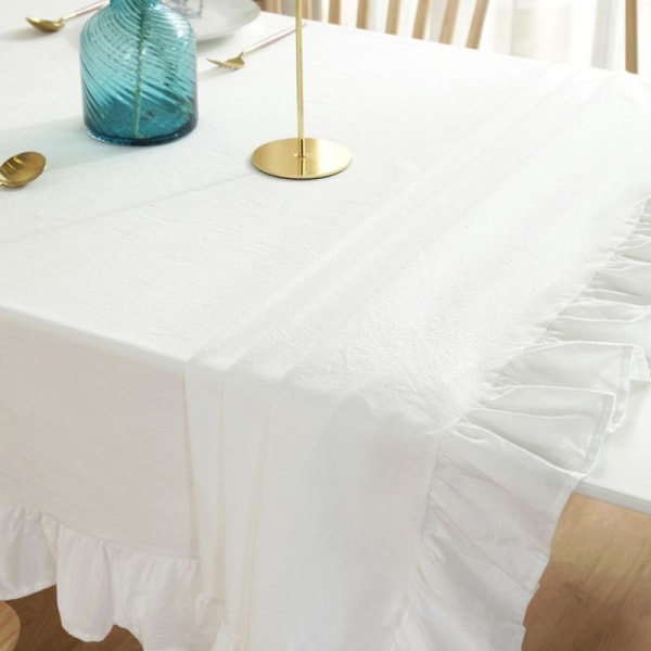 Tableclothhomes enfärgad bomullsduk för höstdekoration, Halloween jul, 100 % bomull, rektangulär, tvättbar duk