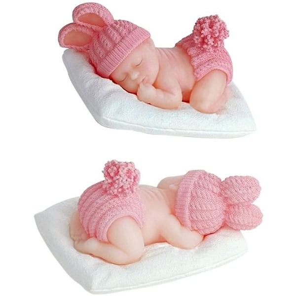 1 stk. Ny ankomst Design 3D Baby Silikoneform Baby Klædt Kanin Chokolade Fondant Kage Dekoration Værktøjer