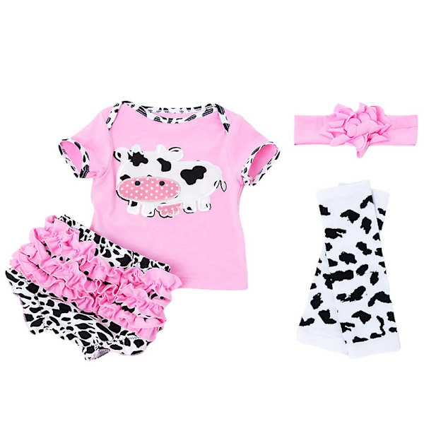 1 Pack Reborn Baby Girl Dollkläder Flickor Rosa Kläder Lämplig för 20\"-22\" Reborn Doll (27X22X0.3cm, Rosa)