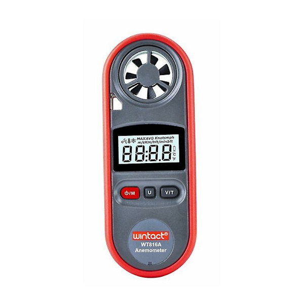 30M/s Digital Anemometer Luftfart -10 45c Vindtemperatur Hastighet Kylningsindikator Mätare Mätare