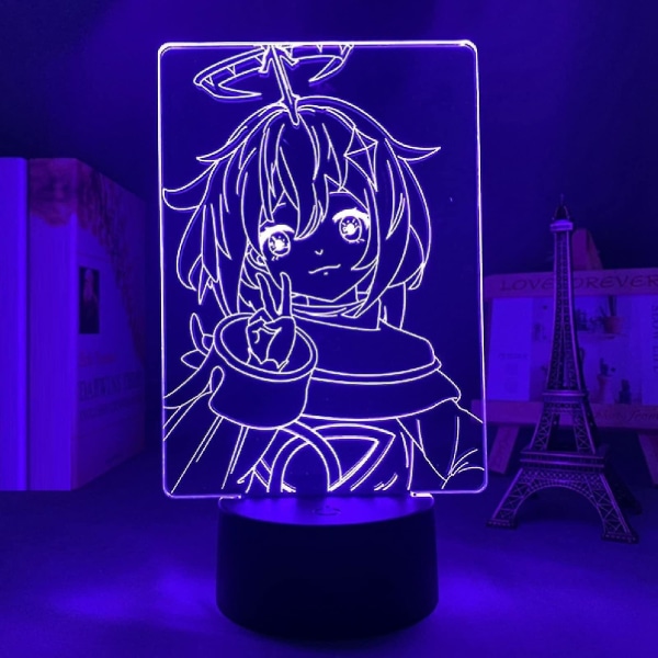 Genshin Impact Pai Meng Led 3d-lampa Lllusion Light skrivbordslampa japansk anime-ljus för barnrumsdekor nattlampa födelsedagspresent manga-pryl