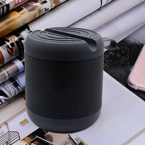 Rund sladd utomhus tyg 5.0 Bluetooth-ljudstöd för parvis kortinsättning, kabeldragning och samtal FM（Svart）