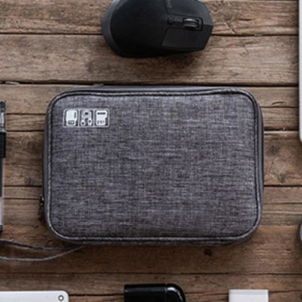 Digital kabelväska behållare gadget och vadderad tech kit väska för att skydda USB-enheter