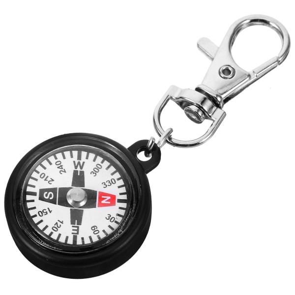 Kompas med nøglering kompas overlevelse lomme kompas vandre kompas plastik kompas (7.30X3.00X1.00CM, som vist på billedet)