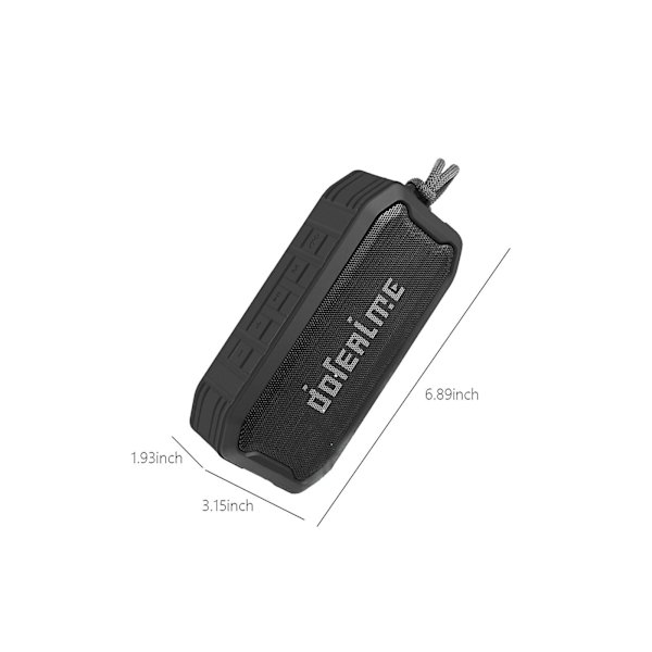 Den nya W02 Bluetooth-högtalaren är IP67,-border Multifunktionell（Svart）
