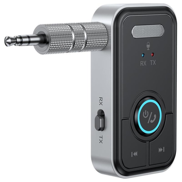 Bluetooth 5.3 högupplöst ljudkvalitet Ultra lång standby handsfree samtal AUX-gränssnitt Bluetooth mottagare FAN0544（Svart）