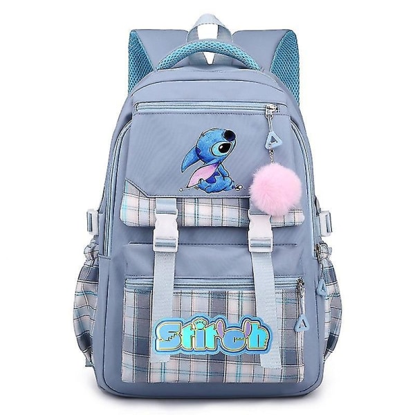 New Lilo And Stitch Stitch Stitch School Bag Student Backpack Backpack（Stitch backpack,blue 3）