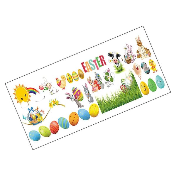 1 st påskägg färgglada väggdekaler för vardagsrum