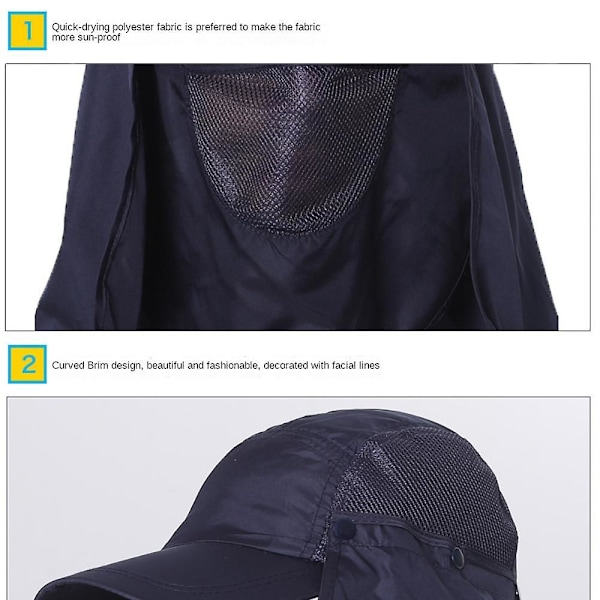 Solhatt, mode och funktion Den ultimata solhatten för alla utomhusaktiviteter Ett måste för sommaren Lätt och andningsbar solhatt för alla tillfällen (Marinblå