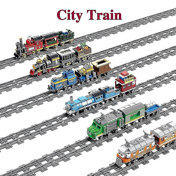 Station Cargo Rail Way Models City Building Bricks