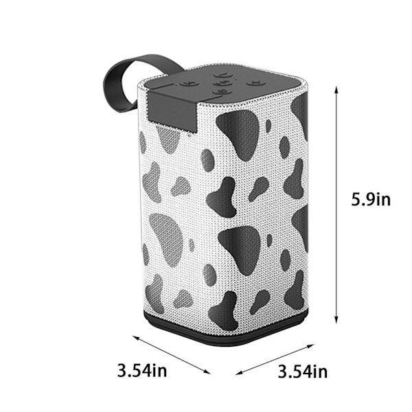 IPX7 Bärbar Bluetooth-högtalare True Wireless Stereo BT5.0 Surround Sound Högtalare För Fest Camping 20240564（Vit）