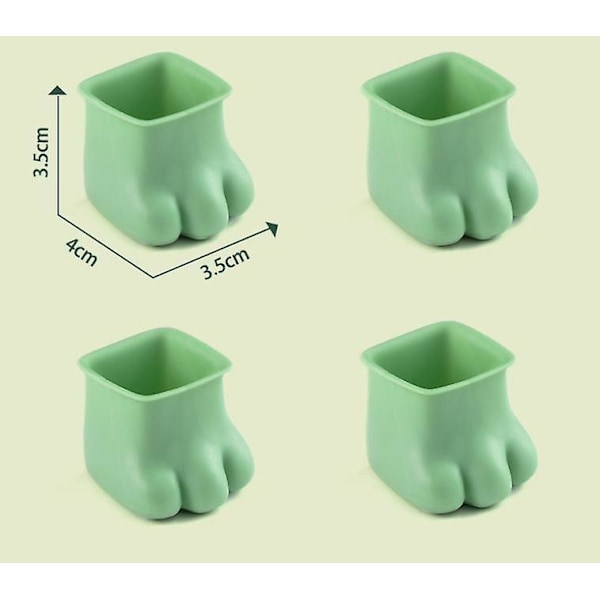 4 stk. silikone stolbenbeskyttere, stolbenhætter møbelstolbenbeskyttere bord silikone stolben stolbenhætter fødder puder for at forhindre ridser og støj