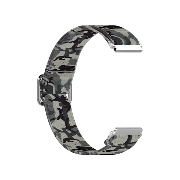 Kompatibel med Samsung Galaxy Watch Active2 Active Mjuk Elastisk Andningsbar Klockarmband Ersättning Kamouflage Grå Klockarmband färg grå