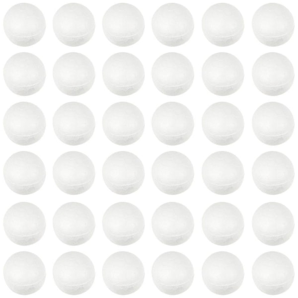 500 st polystyrenbollar bröllopsfest hantverksbollar polystyren hantverksjulkulor (1X1CM, vit)