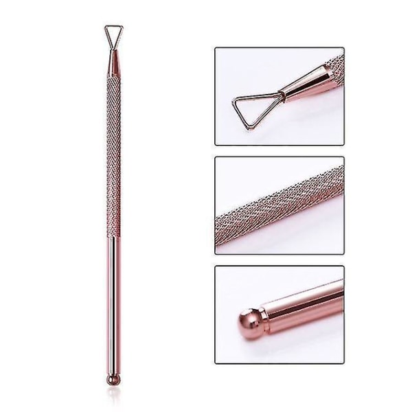 Mønster 3 Dual Ended Nail Corrector Nail Cuticle Pusher Pedicure Negle Art Accessories