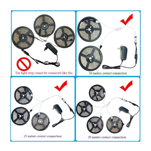 1m Multicolor Flexibel LED-list för rum, fjärrkontroll, möbler, trappa, rumsbelysningslist