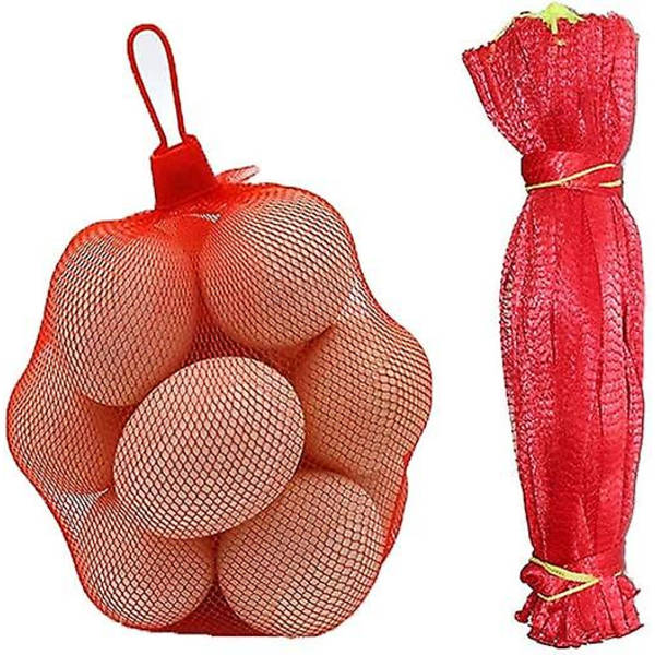 Återanvändbar nätpåse, 200 stycken nylon mesh grönsaksnätpåse, frukt- och grönsaksförpackningsnät, för äggpåse, fruktpåse, nötter, livsmedel, frukt A