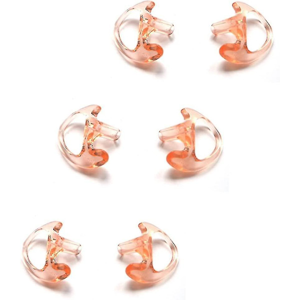 Vaihdettava pehmeä silikoniset korvanapit keskikokoiset korvamuotti Walkie Talkie Air Acoustic Earpiece Headset (pakkaus 3 paria) hPX