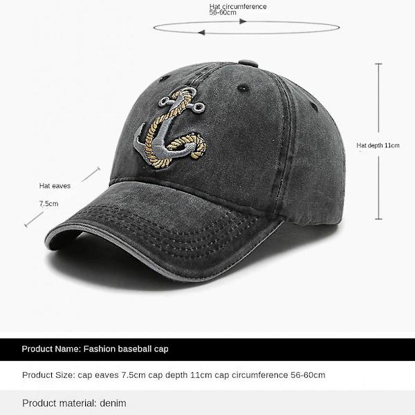 Baseballkeps, Performance Snapback-keps, Vattentät Baseballkeps, Unisex, Sommar Utomhus Solskydd (Mörkblå)