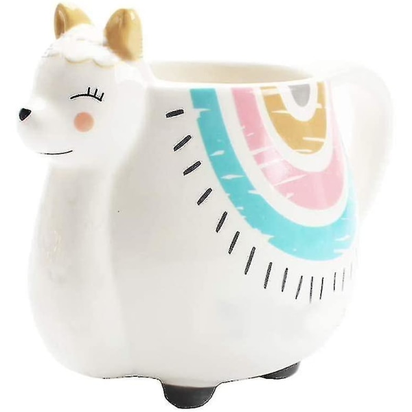 3d Alpaca Llama Kaffe Krus Med Håndtrykte Designs, Keramisk Sød Krus Håndlavet Kop Fødselsdagsgaver Til Pige