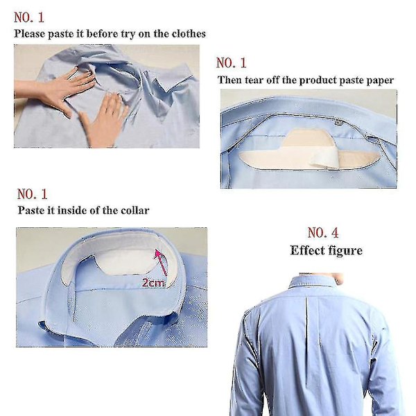 10 st engångskragssvettlappar unisex non-woven båtform nackmatta packningar