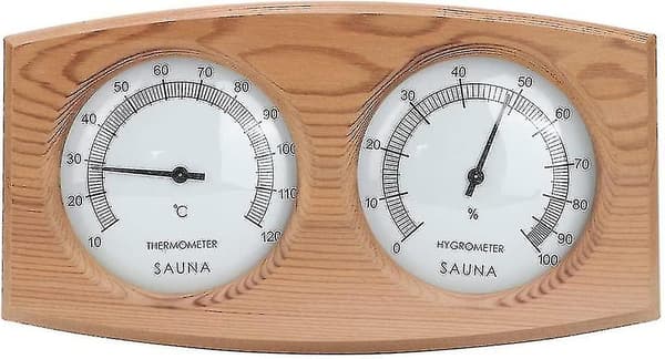 2024, bastutermometer 2 i 1 trätermohygrometer termometer hygrometer ångbastutillbehör