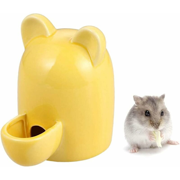 Keramisk hamster vattenautomat - Automatisk vattenflaska för hamstrar, Totoro, marsvin (300 ml, ljudlös)
