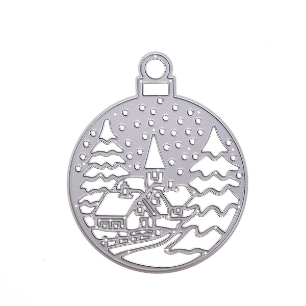 1 st julstjärna stansform i metall för stansning och prägling, gör-det-själv-album, skrapbok, pappershantverk (silver)