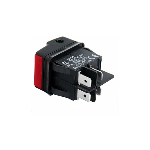 I/O På/Av Tryckknappsbrytare AC 125/250V 20/12A Start Stoppbrytare Maskinverktygsväxlar (HY52 Knappbrytare)