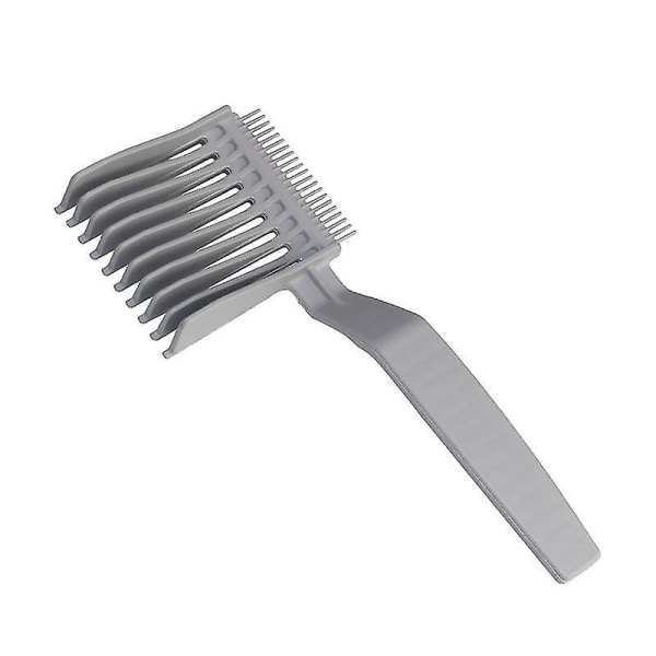 A Haircut Fade Combs, Professionally Curved Positioning Comb, Gradienter Design Hair Cutting Comb With Ergonomic Design, Comb For Barbe At Home（Gray）
