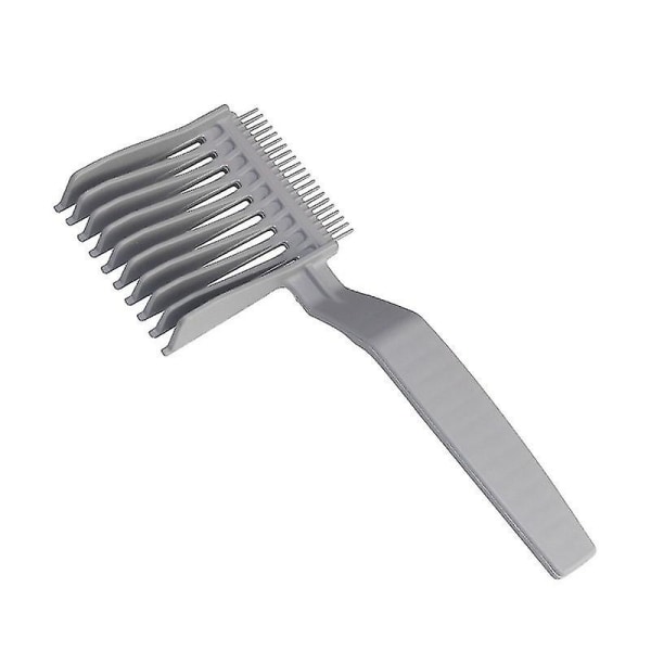 A Haircut Fade -kammat, ammattimaisesti kaareva sijoittelukampa, kaltevuusmuotoinen hiustenleikkauskampa ergonomisella muotoilulla, kampa barbeille kotona (harmaa)