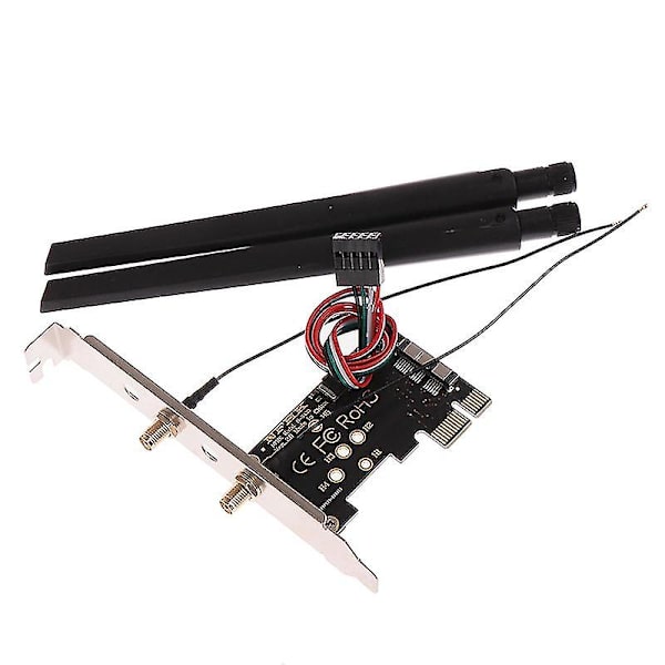 Pcie X1 Til Bcm94360cs2 Wifi Modul Trådløst Netværkskort Adapter Kort Adapter（one size）