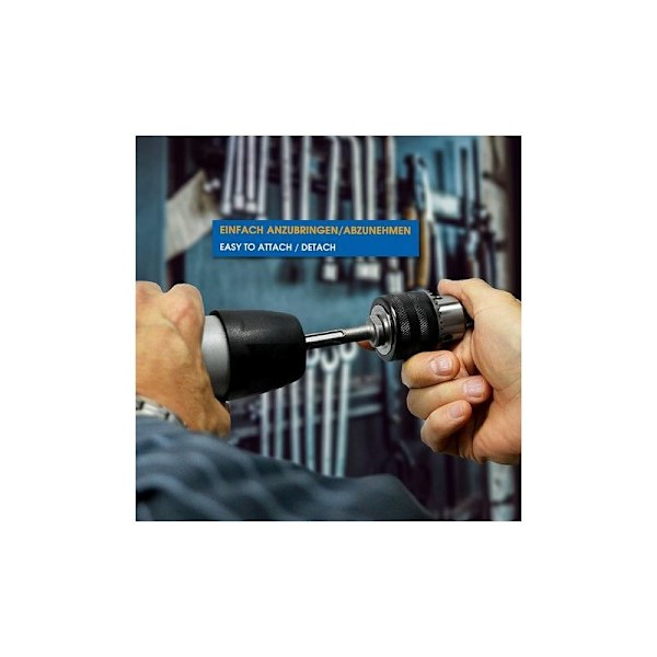 S&R Borrchuck 1,5-13 mm 1/2-20 UNF med sds plus adapter och chucknyckel