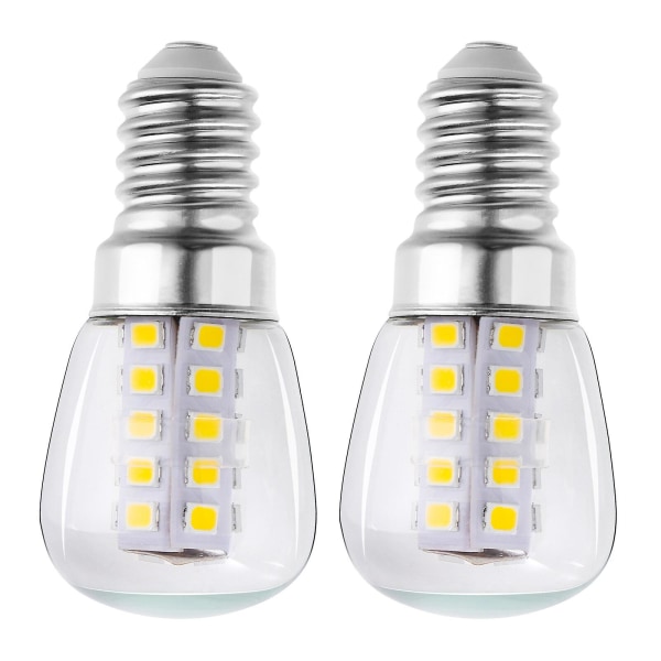 OSALADI 2 kpl 3W jääkaapin lamppu E14 LED-maissilamppu korvaava jääkaapin lämmin valkoinen lamppu (kuten kuvassa näkyy)