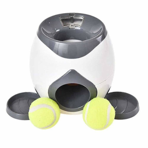Automatisk tennisbollkastare för hundar med matbelöning för interaktiv träning